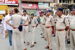 Increasing crime police alert in Indore
