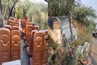 Horrific road accident in Orai, bus carrying wedding procession overturned, five killed