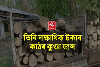 Illegal timber seized in Baksha