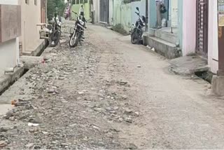 road dug under the Jal Jeevan Mission