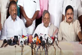 We have united to save the AIADMK says OPS and TTV Dinakaran in chennai