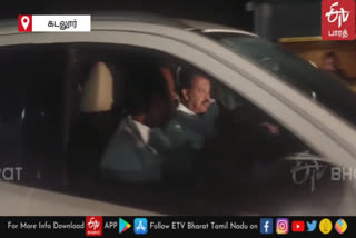 Higher Education Minister Ponmudi car collided with a two wheeler in Cuddalore