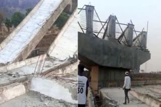 Collapse of a bridge under construction