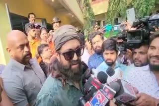 rocking star yash cast his vote