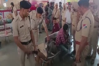 Police conducted a search operation at the Amritsar railway station