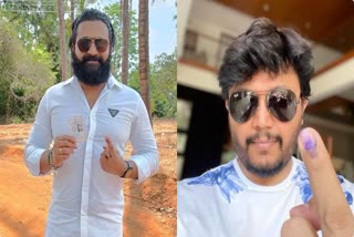 celebrities cast their votes