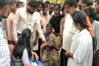 Accused of caning a woman who came to vote in gadag