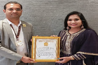 Chhattisgarhi artist Mona Sen got honor