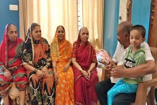 BJP candidate MR Patil with family members