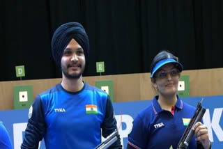 India's Divya and Sarabjot win mixed team pistol gold at Baku World Cup