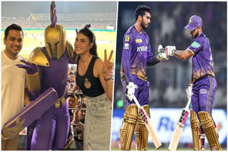 Jacqueline Fernandez in Eden Gardens to watch KKR vs RR Match