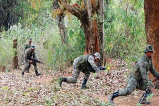Encounter between security forces and Naxalites in Sukma, a Naxalite gathering