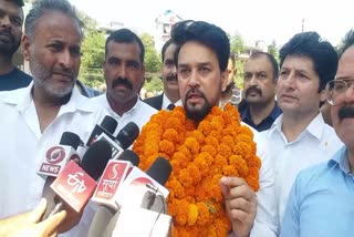 Union Minister Anurag Thakur on Kiratpur-Manali Fourlane.