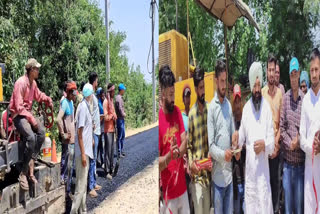 Garhshankar-Kotfatuhi has started to be replaced, road construction work has started.