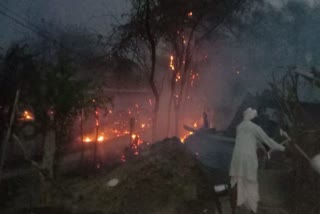 Fire Broke out in Shed