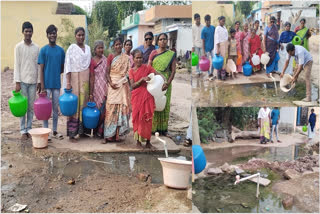 Women protest for drinking water problem