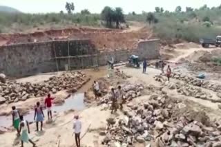 Irregularity in check dam construction in Jaridih block of Bokaro