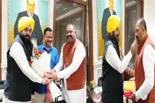 Sushil Rinku arrived in Delhi after winning, took blessings from AAP supremo Kejriwal