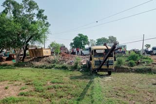 Road accident in balod