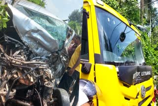 car and lorry collide wayanad  wayanad accident  വയനാട്  വയനാട് വാഹനാപകടം  accident news  വയനാട് പച്ചിലക്കാട്  Accident wayanad