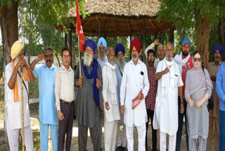 Demonstration against Brij Bhushan Sharan, member of Kul Hind Kisan Sabha, who acted in favor of women wrestlers.