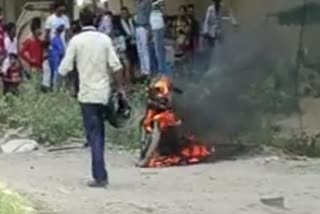 kanpur bike fire incident