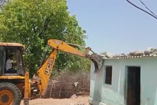 Bulldozer run over property of accused