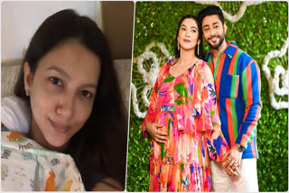 Gauahar Khan drops first picture with son, says 'didn't have energy to glam up'
