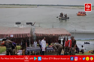 Indian Army mock drills in Ai River in Chirang