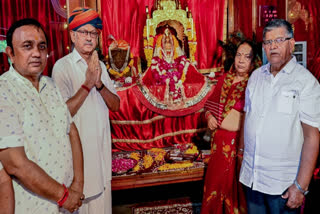 Assam Governor Gulab Chand Kataira visits Mata Rani Bhatiyani Temple in Barmer