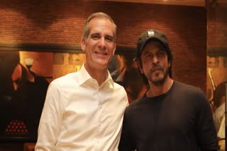 US Envoy Eric Garcetti meets Shah Rukh Khan at Mannat