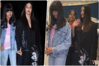Aishwarya Rai leaves for Cannes Film Festival with daughter Aaradhya Bachchan, gets mobbed by fans