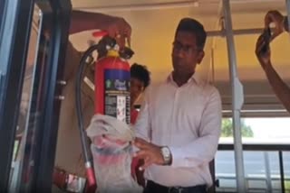 Inspection of School Vehicles and Fire Prevention Procedure Explained in Kanyakumari District