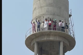 Hunger strike by an elderly woman in Barnala