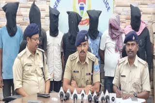 Jamshedpur Police arrested nine thieves