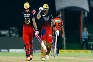 Kohli, du Plessis show keep RCB in play-off hunt