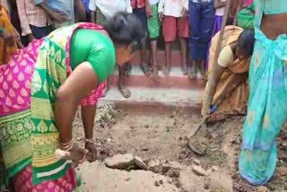 Dead Body Tried To Bury In Front Of The Secretariat