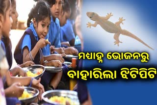 ସ୍କୁଲ ମଧ୍ୟାହ୍ନ ଭୋଜନରୁ ବାହାରିଲା ଝିଟିପିଟି