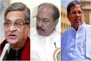 S​ M Krishna, Veerappa Moily, Siddaramaiah are the chief ministers from Congress
