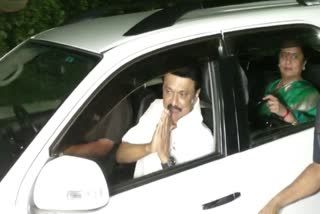 Tamil Nadu CM Stalin arrives in Bangalore