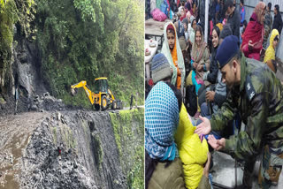 Landslide in North Sikkim ETV BHARAT