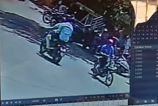 The incident was captured on CCTV