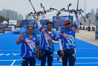 indian archers ojas deotale and jyothi surekha vennam