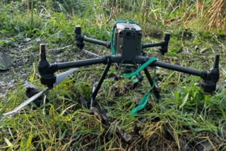 Jawans shot down Pakistan drone in Punjab, suspected packet of drugs recovered