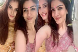 fans called raveena-rasha twins