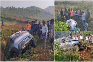 Tourists Car Fell Into The Valley