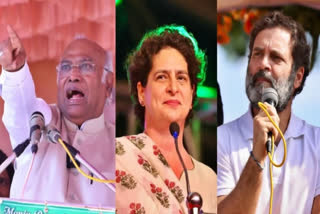 KHARGE RAHUL PRIYANKA TO REVIEW CONGRESS STRATEGY IN POLL BOUND STATES MAY 24 AND 25
