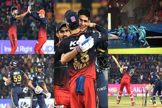 royal challengers banglore vs gujrat titans match photos