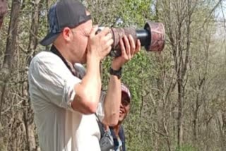 David Miller reach Sariska to see wildlife
