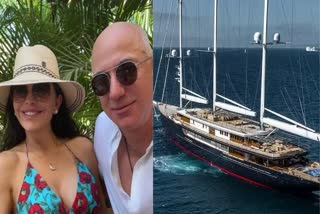 Jeff Bezos with Lauren Sanchez